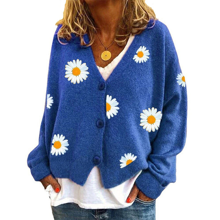 Chrysanthemum Sweater Damen Strickjacke