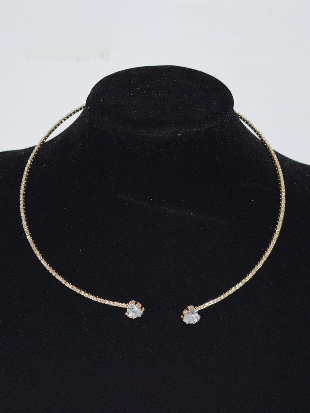 Banketfeest Volledige diamanten choker ketting Valentijnsdag Nieuwjaar Bruiloft Sieraden