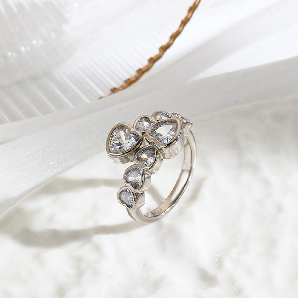 Heart-Shaped Diamond Ring