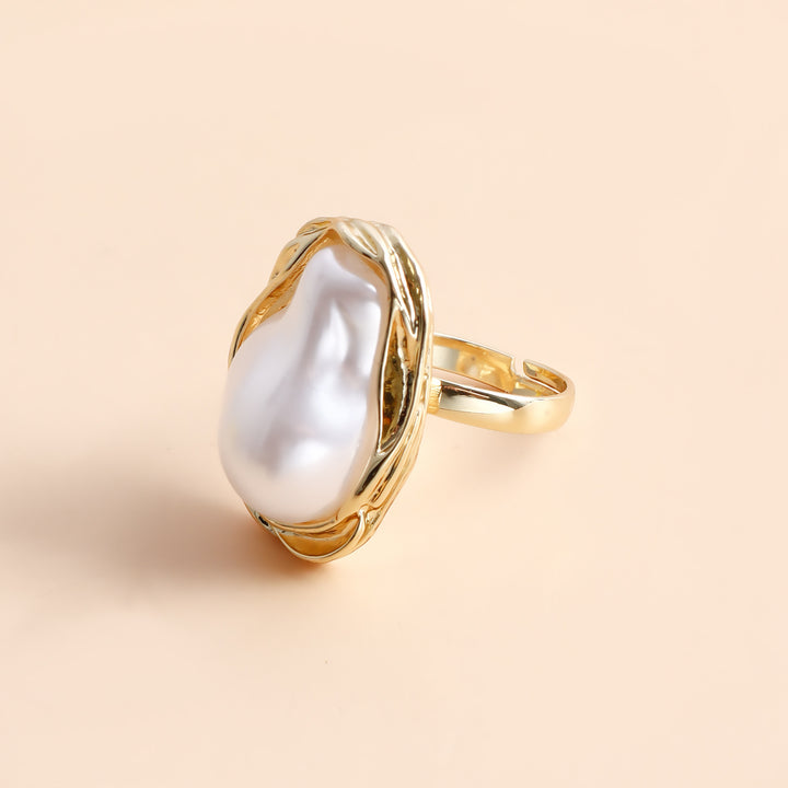 Vintage Irregular Imitation Pearl Ring