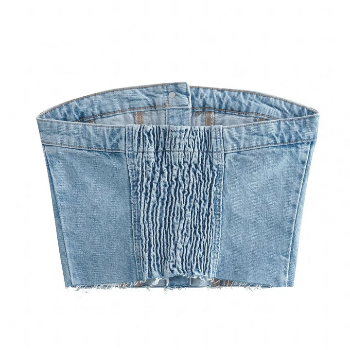 Brit Denim Corset Top