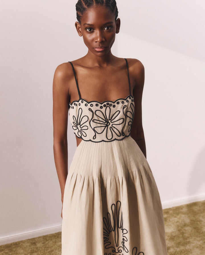 EMMA | Strapless midi dress