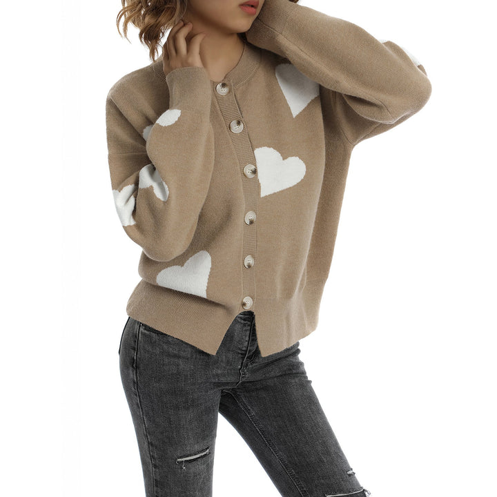 Heart Sweater Women's Cardigan