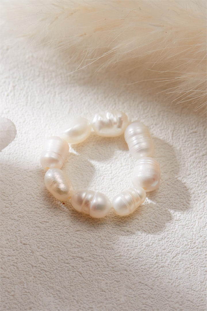 Faux Pearl Beaded Rings