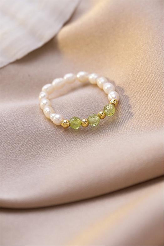 Faux Pearl Beaded Rings