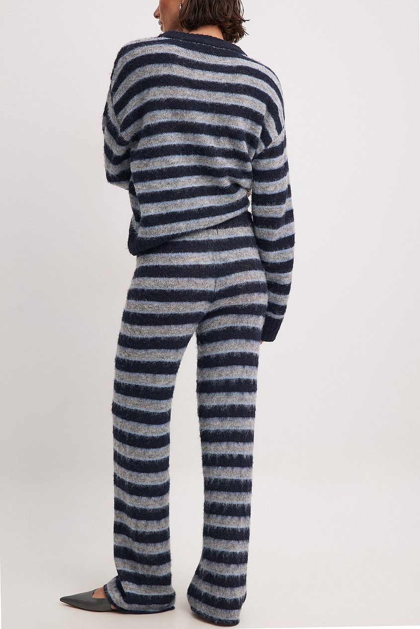 Striped Knitted Suit