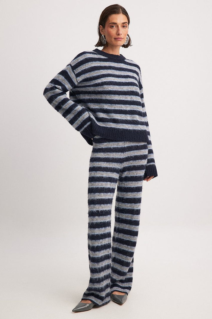 Striped Knitted Suit